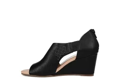 Journee Collection Womens Aretha Wedge Sandal - Black -women's shoes US 01 102152 03