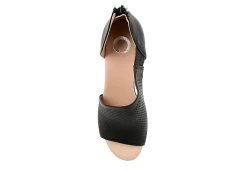 Journee Collection Womens Aretha Wedge Sandal - Black -women's shoes US 01 102152 05