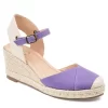 Journee Collection Womens Ashlyn Wedge Sandal - Purple -women's shoes US 01 102163 00