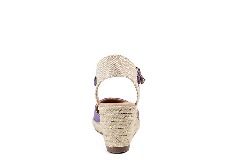 Journee Collection Womens Ashlyn Wedge Sandal - Purple 7 Journee Collection Womens Ashlyn Wedge Sandal - Purple - Image 5