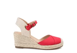 Journee Collection Womens Ashlyn Wedge Sandal - Red -women's shoes US 01 102164 01