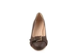 Journee Collection Womens Graysn Wedge Pump - Brown 11 Journee Collection Womens Graysn Wedge Pump - Brown -women's shoes US 01 102243 02