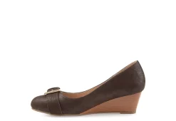 Journee Collection Womens Graysn Wedge Pump - Brown 12 Journee Collection Womens Graysn Wedge Pump - Brown -women's shoes US 01 102243 03