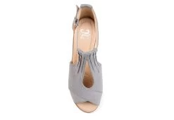 Journee Collection Womens Kedzie Wedge Sandal - Grey -women's shoes US 01 102267 05