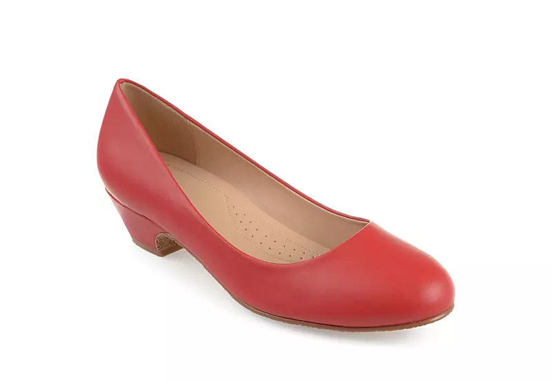 Journee Collection Womens Saar Pump - Red 3 Journee Collection Womens Saar Pump - Red