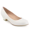 Journee Collection Womens Saar Pump - White 2 Journee Collection Womens Saar Pump - White -women's shoes US 01 103360 00