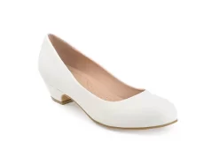 Journee Collection Womens Saar Pump - White