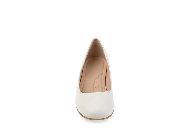Journee Collection Womens Saar Pump - White 5 Journee Collection Womens Saar Pump - White - Image 3