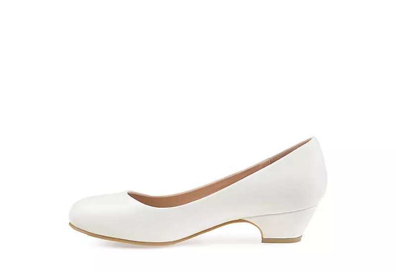 Journee Collection Womens Saar Pump - White 6 Journee Collection Womens Saar Pump - White - Image 4