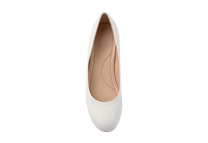 Journee Collection Womens Saar Pump - White 8 Journee Collection Womens Saar Pump - White - Image 6