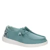 Heydude Womens Wendy Slip On Sneaker - Turquoise -women's shoes US 01 103609 00