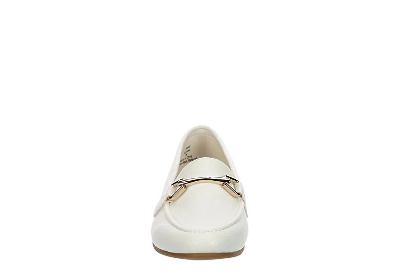Michael By Michael Shannon Womens Silvana Loafer - White 5 Michael By Michael Shannon Womens Silvana Loafer - White - Image 3