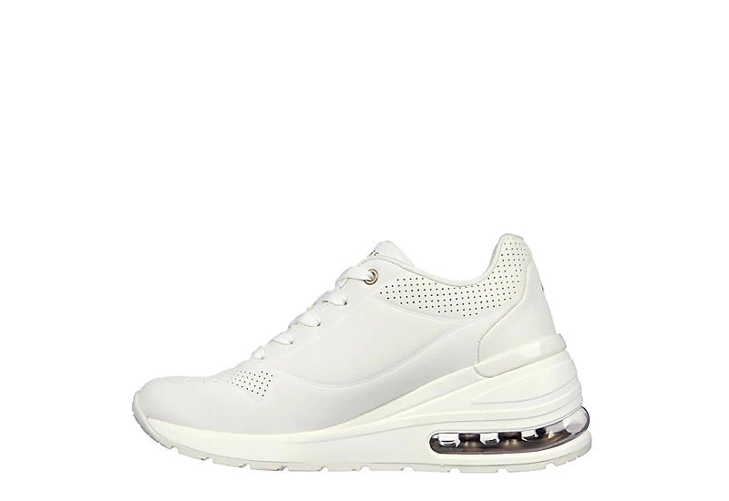Skechers Womens Million Air Elevated Air Sneaker - White 5 Skechers Womens Million Air Elevated Air Sneaker - White - Image 3