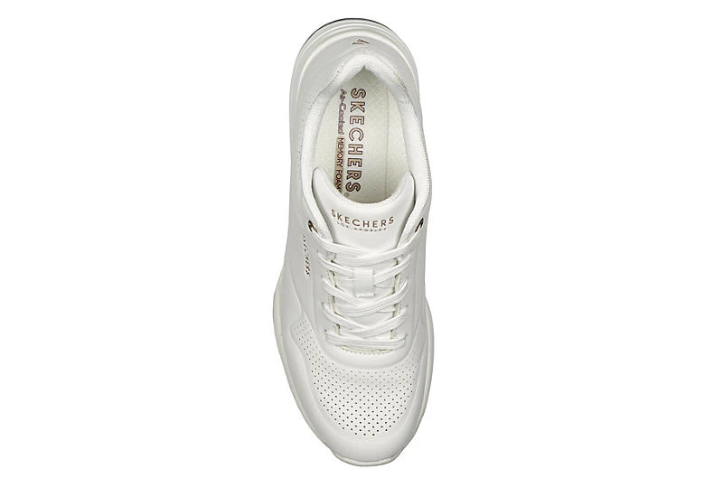 Skechers Womens Million Air Elevated Air Sneaker - White 6 Skechers Womens Million Air Elevated Air Sneaker - White - Image 4