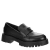 Steve Madden Womens Lawrence Loafer - Black -women's shoes US 01 105703 00