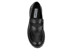 Steve Madden Womens Lawrence Loafer - Black -women's shoes US 01 105703 05