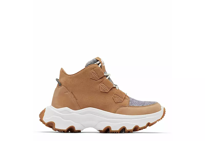 Sorel Womens Kinetic Breakthru Caribou High Top Sneaker - Tan 4 Sorel Womens Kinetic Breakthru Caribou High Top Sneaker - Tan - Image 2