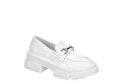 Steve Madden Womens Trifecta Loafer - White