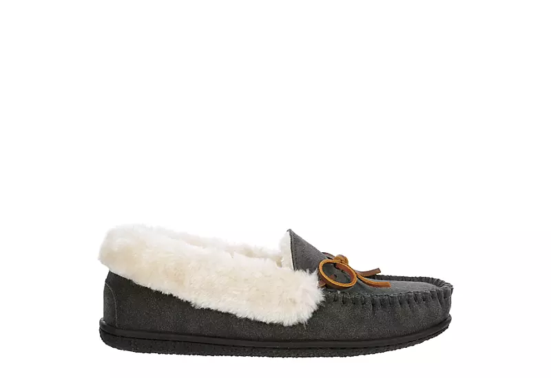 Minnetonka Womens Jessica Trapper Slipper - Dark Grey 4 Minnetonka Womens Jessica Trapper Slipper - Dark Grey - Image 2