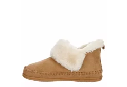 Minnetonka Womens Jule Bootie Slipper - Tan -women's shoes US 01 106042 03