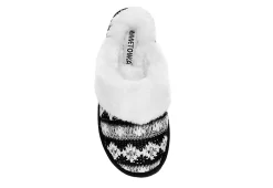 Minnetonka Womens Twyla Scuff Slipper - Black -women's shoes US 01 106047 05