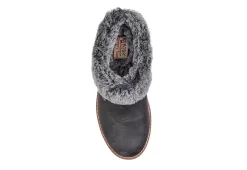 Skechers Womens Mountain Kiss Winter Rock Slipper - Dark Grey -women's shoes US 01 106226 03