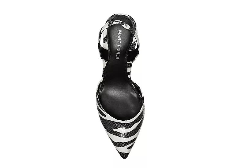 Marc Fisher Womens Hadya Pump - Zebra 6 Marc Fisher Womens Hadya Pump - Zebra - Image 4
