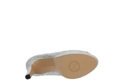 Adrienne Vittadini Womens Gervin Pump - Silver -women's shoes US 01 106399 06