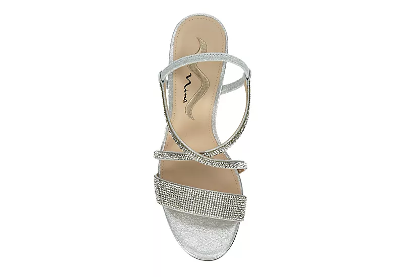 N By Nina Womens Lourdes Sandal - Silver 8 N By Nina Womens Lourdes Sandal - Silver - Image 6