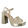 N By Nina Womens Sabrina Platform Sandal - Champagne 2 N By Nina Womens Sabrina Platform Sandal - Champagne -women's shoes US 01 106405 00