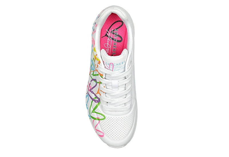 Skechers Womens Uno 2 Sneaker - White 6 Skechers Womens Uno 2 Sneaker - White - Image 4