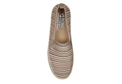 Skechers Womens Flexpadrille 3.0 Serene Sweetie Slip On Sneaker - Taupe -women's shoes US 01 106895 03