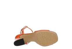 Michael By Michael Shannon Womens Seren Sandal - Orange -women's shoes US 01 107012 06