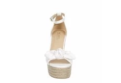 Michael By Michael Shannon Womens Baye Wedge Sandal - White -women's shoes US 01 107019 02