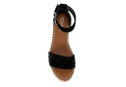 Michael By Michael Shannon Womens Bridgette Wedge Sandal - Black -women's shoes US 01 107381 05