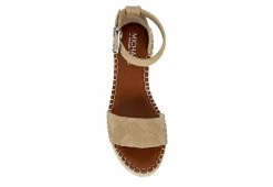 Michael By Michael Shannon Womens Bridgette Wedge Sandal - Tan -women's shoes US 01 107382 05