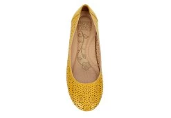 Mootsies Tootsies Womens Belva Flat - Yellow -women's shoes US 01 107414 05