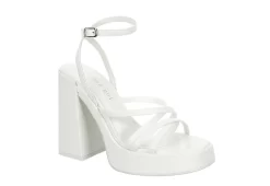 Madden Girl Womens Aces Platform Sandal - White