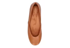 Easy Street Womens Tamar Flat - Dark Tan -women's shoes US 01 108016 05
