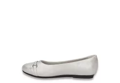 Easy Street Womens Asher Flat - Silver -women's shoes US 01 108021 03