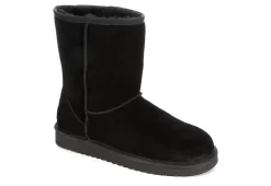 Koolaburra By Ugg Womens Koola Short Fur Boot - Black