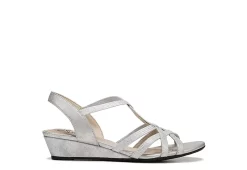 Lifestride Womens Yaya Wedge Sandal - Silver -women's shoes US 01 200113 01