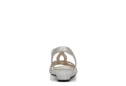 Lifestride Womens Yaya Wedge Sandal - Silver -women's shoes US 01 200113 04