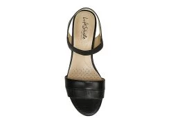 Lifestride Womens Yuma Wedge Sandal - Black -women's shoes US 01 201296 05