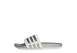 Adidas Womens Adilette Comfort Slide Sandal - White -women's shoes US 01 202095 02