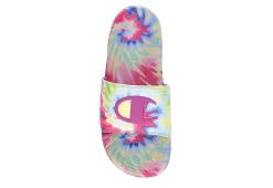Champion Womens Mega Slide Tie Dye Slide Sandal - Pink 14 Champion Womens Mega Slide Tie Dye Slide Sandal - Pink -women's shoes US 01 202432 05