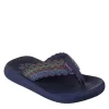 Skechers Womens Asana Flip Flop Sandal - Navy -women's shoes US 01 202468 00