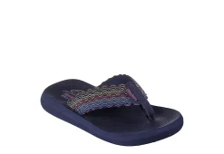 women's shoes 10 Skechers Womens Asana Flip Flop Sandal - Navy