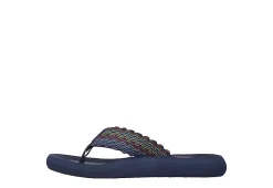 Skechers Womens Asana Flip Flop Sandal - Navy -women's shoes US 01 202468 02