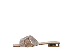 Michael By Michael Shannon Womens Skylar Slide Sandal - Med Metallic -women's shoes US 01 202475 03